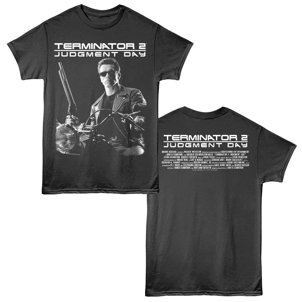 Terminator 2 T2 Credits Men T Shirt L
