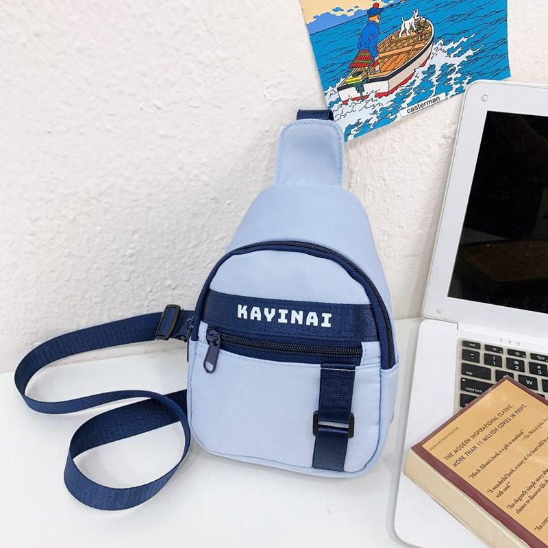 Buchstabe Kayinai Print Kinder Brusttasche Leichtgewichtige Einzel-Schultertaschen Crossbody