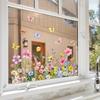 Floral Window Clings Window Decals Easy Damp-apply Installation