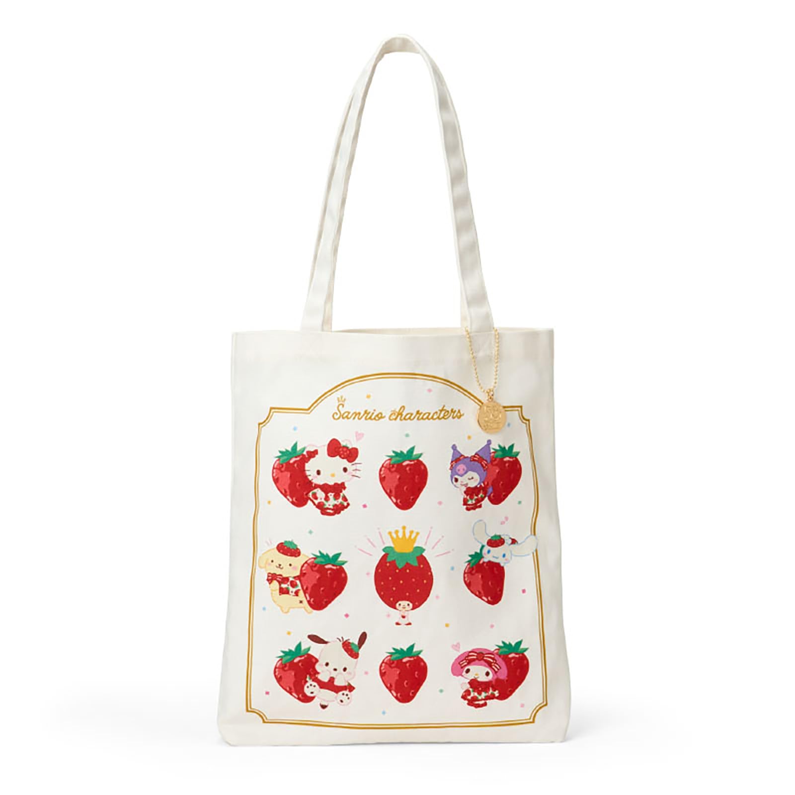 

Sanrio Tote Bag Shimbun 50th Sanrio Characters Alloy Width 32 x Depth 5 x Height 37cm Recommended for ages 3 and up 463132 (Ichigo Anniversary)