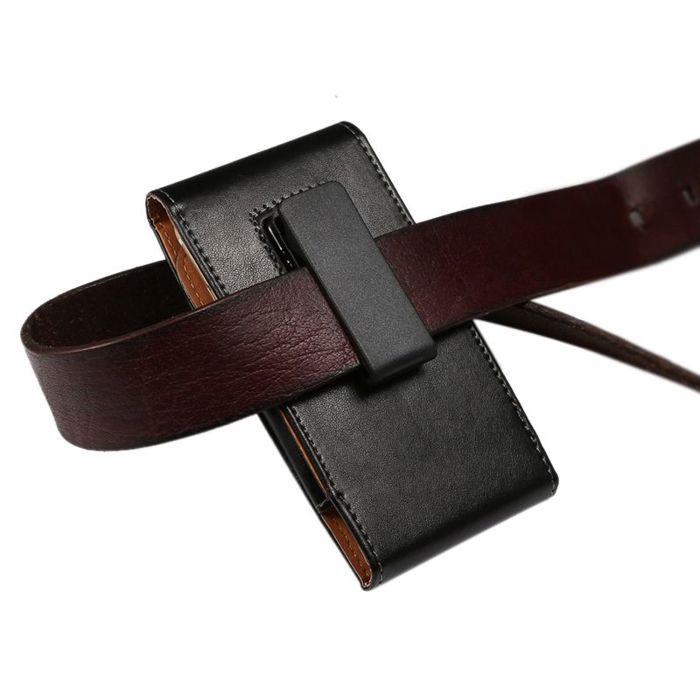 Pour Samsung Galaxy Quantum 6 (2025) Housse Ceinture Exécutif Clip 360 Cuir Synthétique - Noir