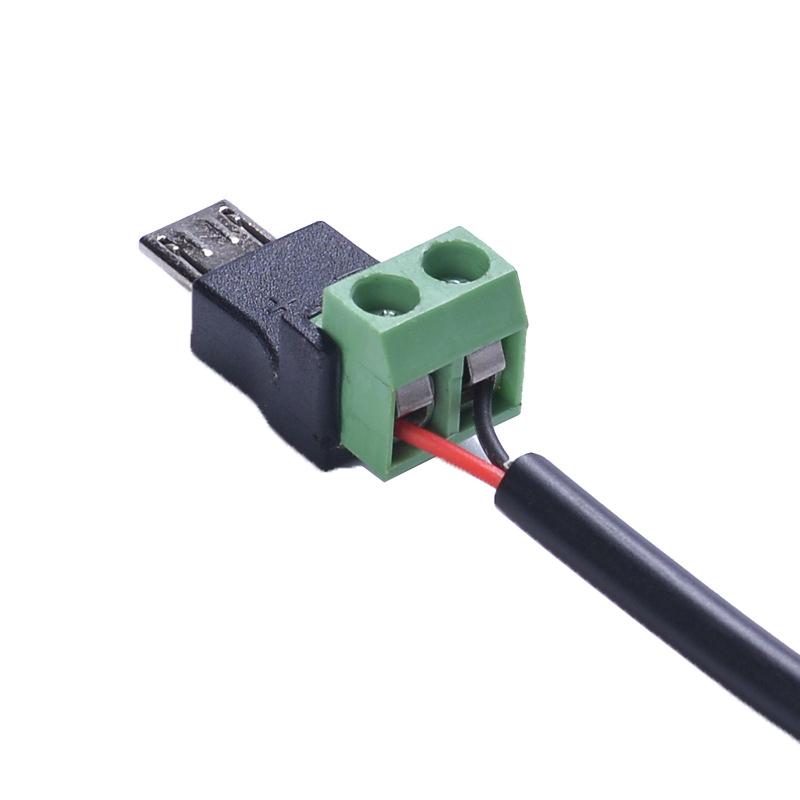 5 sztuk Złącze męskie Typ-C do 2-pinowego 5V Bez lutowania Adapter ładowania Głowica szybkiego połączenia Do ładowania telefonów komórkowych, komputerów, tabletów