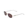 Gucci Logo Metal Oval Sunglasses Men Sunglasses Gold GG1940S-002