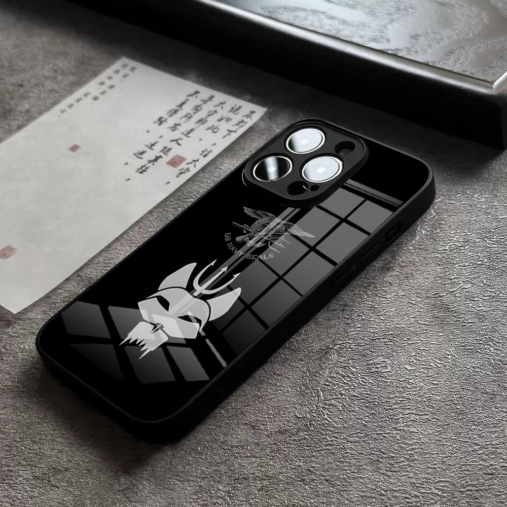PRF Police S-SEAL Team Phone Case For IPhone 15 Pro Max 14 Plus 17 Pro Max 12 11 13 X XR XS 16 Plus Air SE Glass Cover