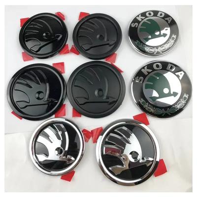 2 Bucăți 80mm 90mm Embleme Pentru Skoda Fabia 1 2 Octavia a7 RS Superb Rapid Yeti Karoq Vision Mașină Cap Față Spate Portbagaj Hayon Autocolant