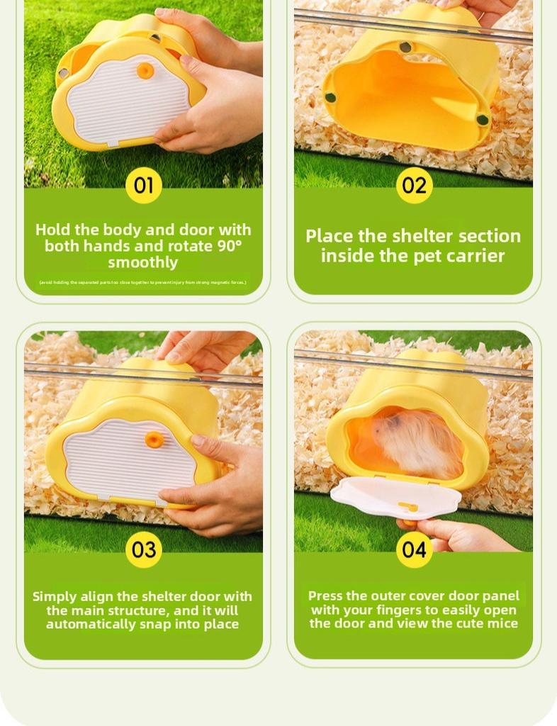New hamster avoidance house magnetic suction model all season universal cloud model little hamster cage