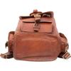 Genuine Goat Leather Rucksack Vintage Backpack Travel Bag Men's Laptop