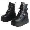 Fashion Women Boots 2025 New Ankle Boots Women Platform Wedges High Heels Short Boots New Fashion Designer Zip Cosplay Shoes for Women