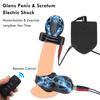 Electric Shock Scrotum Bondage Sleeves,SM Male Glans Electro Stimulator Massage Cup,Electro Sex Chastity Cage Cock Ring  Toy