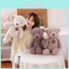Ins Cute Dog Plush Toy With Long Fur Pp Cotton Filling Gift For Kids And Girlfriends