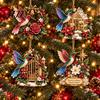 Seasonal Home Ornament Acrylic Christmas Tree Pendant, Decorative Hanging Ornament, Exquisite Winter Festival Gift Decorations for Garden Fireplace