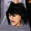 Halloween Horror Latex Head With Curly Hair For Haunted House Decor And Pranks