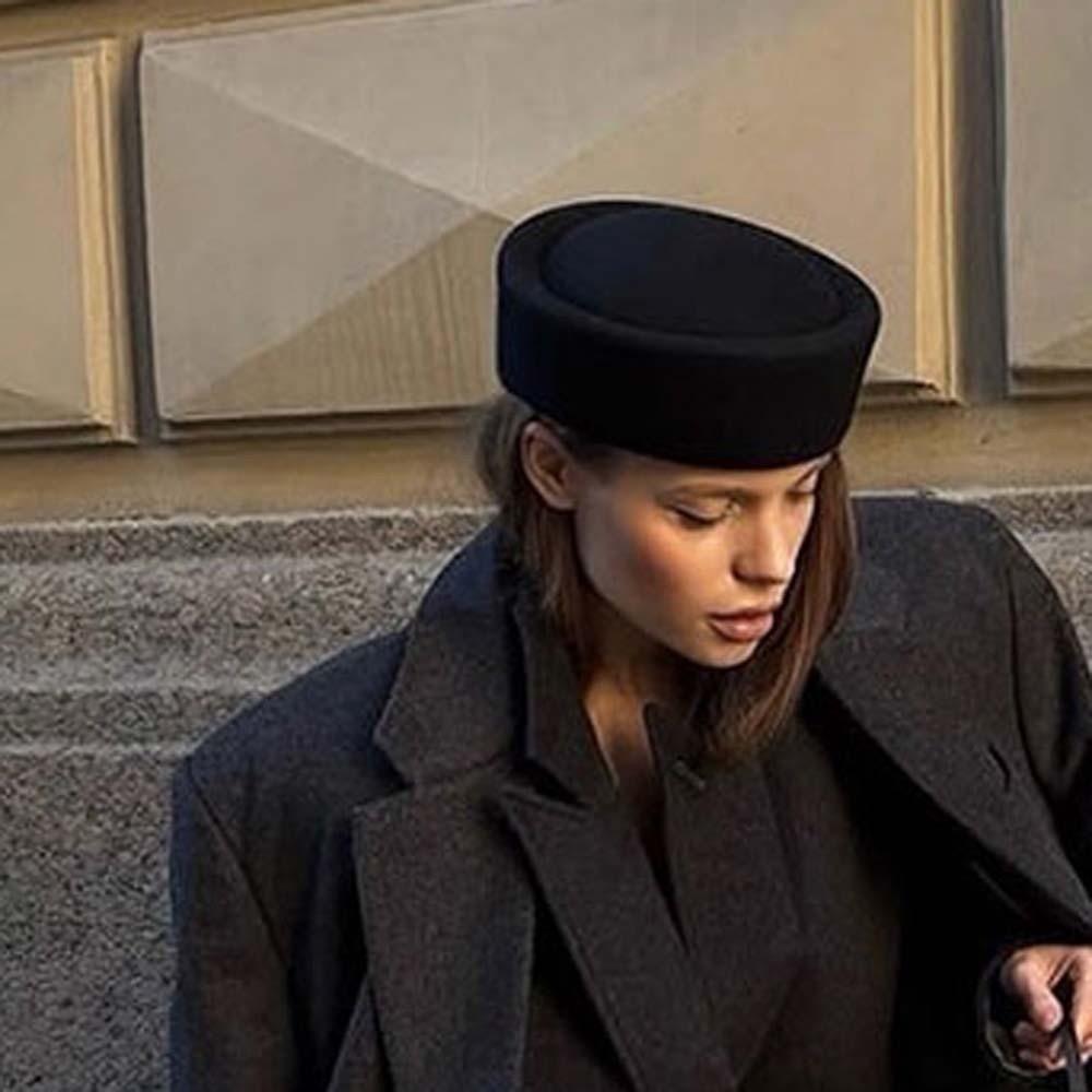 French Style Pillbox Hat Vintage Looking Formal Hat Airline Stewardess Caps  Performances