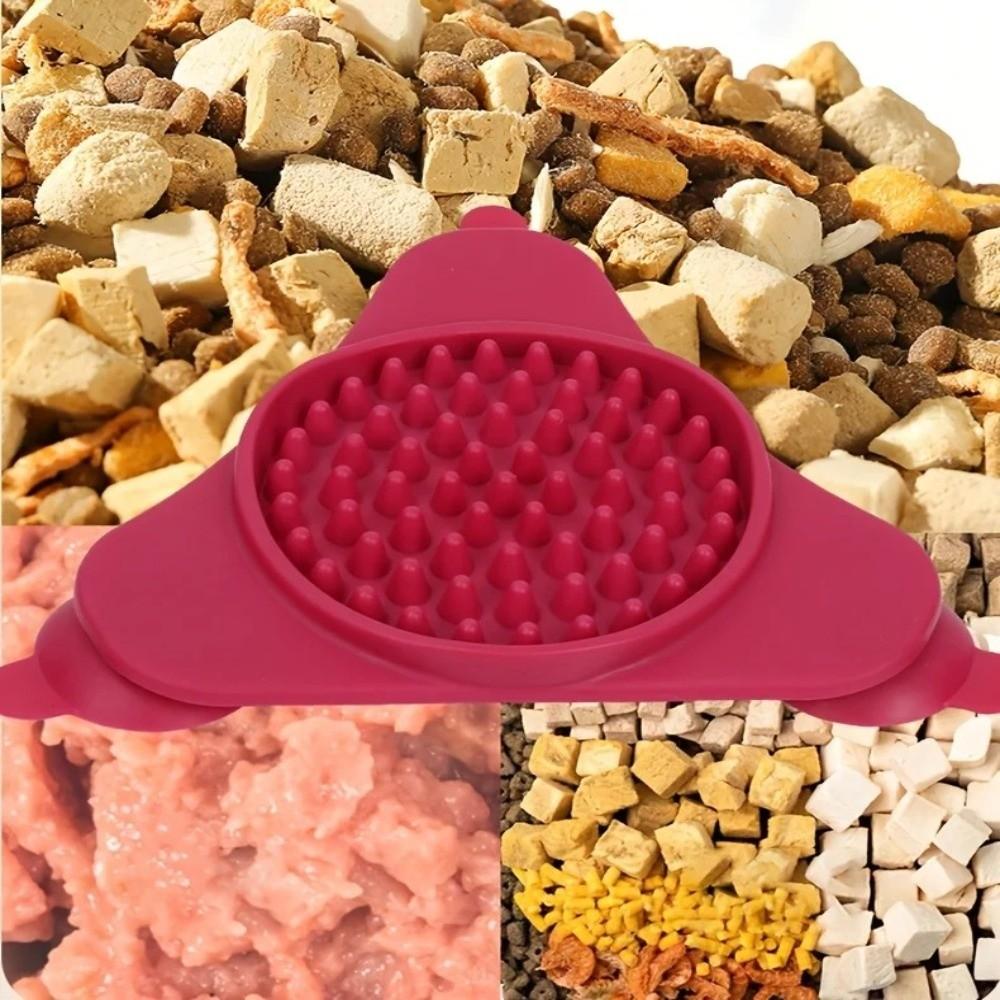 Suction Cup Base Pet Licking Mat Non-Slip Design Anti-Choke Food Pad for Dogs and Cats