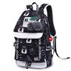 Rucksack Damen Schultasche Freizeit Canvas Tasche Computertasche Reisetasche Bedruckte Schultern