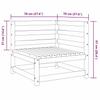 Vidaxl Ogrodowa Sofa Narożna, 70X70X67 Cm, Impregnowane Drewno Sosnowe