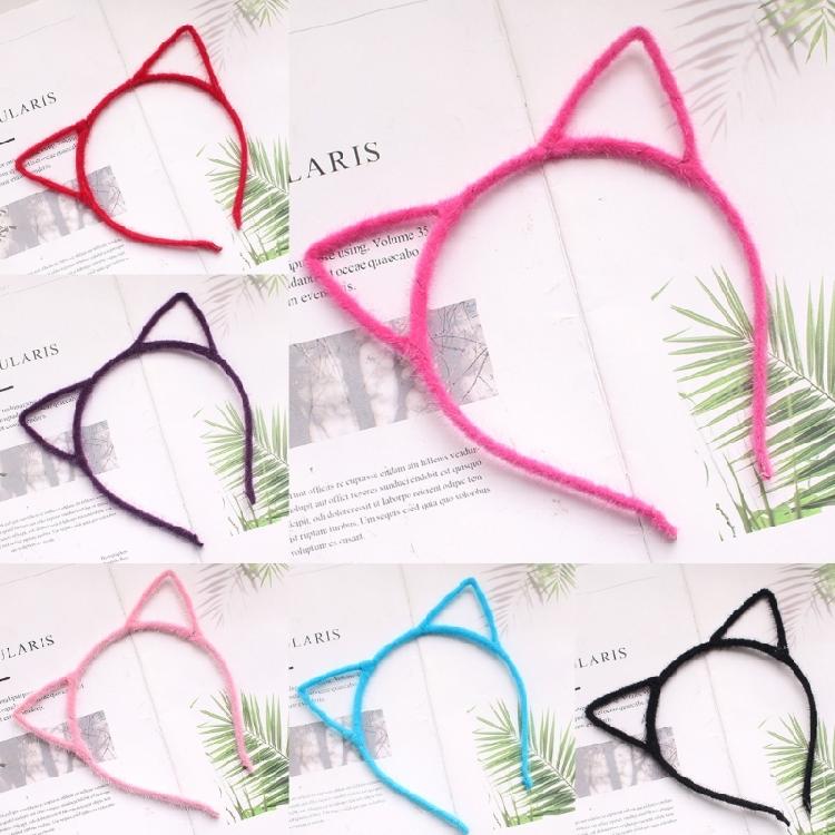 Cat Ear Headbands Hairband Hair Hoop for Women and Girls Plush Hair Accessories
