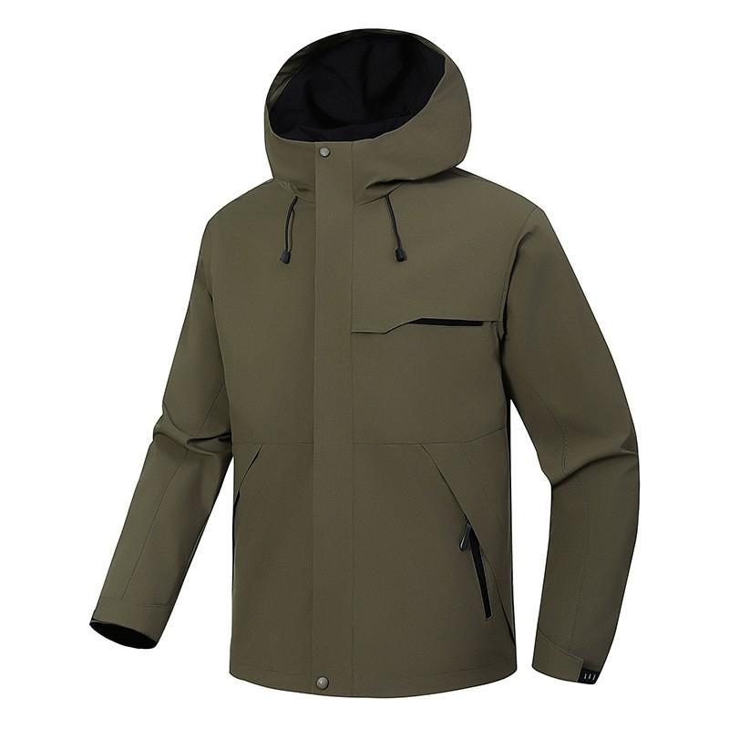 Unisex Lightweight Waterproof Windproof Outdoor Jacket With Hood Hiking Running Fall Winter