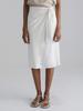 Stay With Me Drape Wrap Skirt (Ecru)