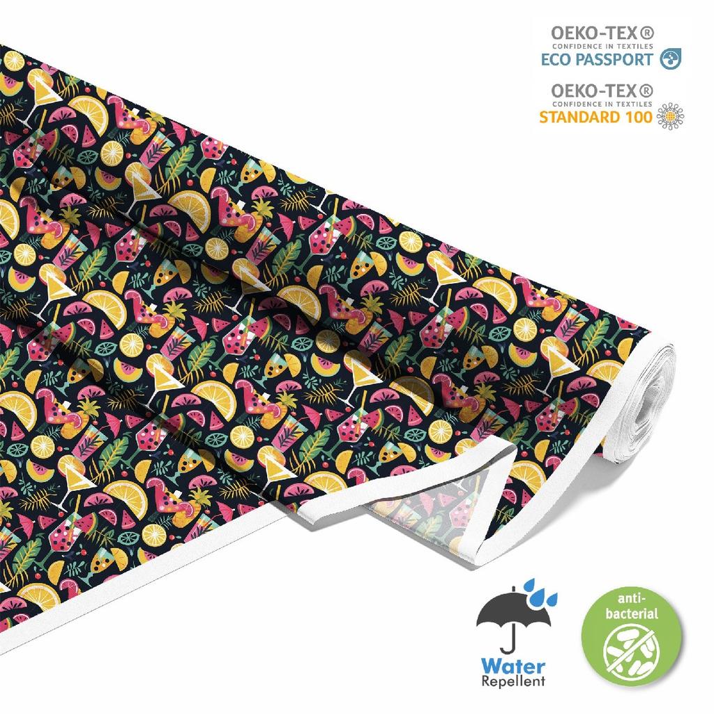 Outdoor Dekostoffe Oxford - Motiv Cocktail | Dx8667