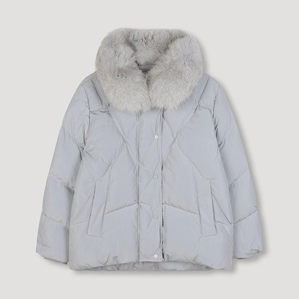 

[She S miSS] Короткий джемпер из меха утиного пуха SSdjpn42050 Ll light blue/55