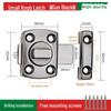 No-Drill Anti-Theft Door Latch Lock for Bathroom