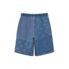 Li Ning Sports Basketball Collection Denim Shorts Unisex Blue AJSR009-1