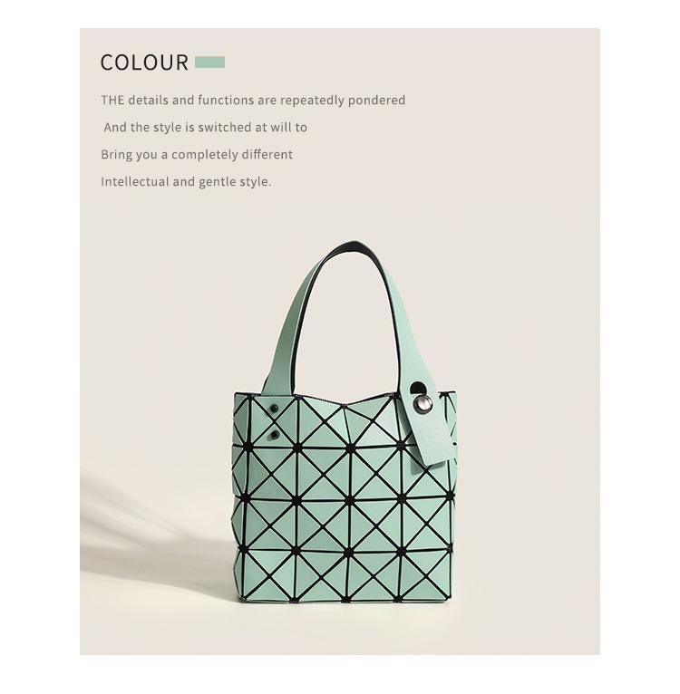 2025 Schicke Mini Diamantgitter Handheld Damenhandtasche - Vielseitige Quadratische Handtasche mit vier Fächern