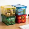 Feuchtigkeitsgeschützte Aufbewahrungsbox mit Deckeldesign Klare Sicht Stapelbarer Organizer Langlebiger Kunststoffbehälter für Zuhause