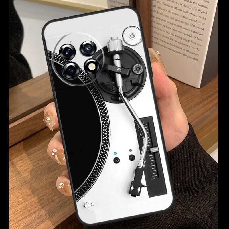 Vinyl DJ Record Art Case For OnePlus Nord 5 CE 2 3 4 Lite N20 N30 OnePlus 15 R 13R 12R 10T 13T 10 11 12 13 Cover