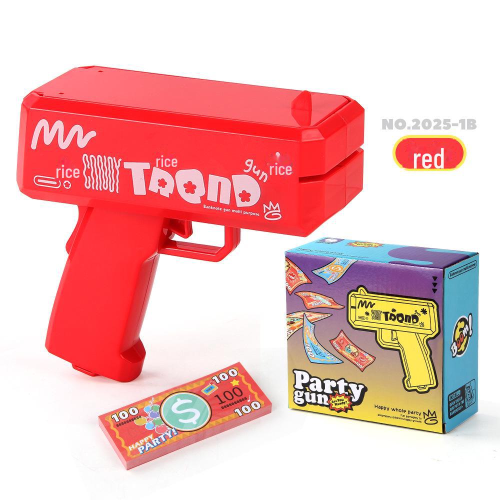 60-Electric Money Spray Gun: Unique Toy Shooting US Dollar Bills