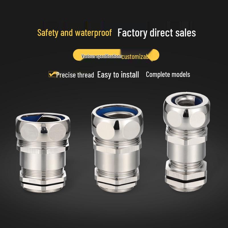 Waterproof Metal Locking Hose and Cable Connector G1/2 Gland