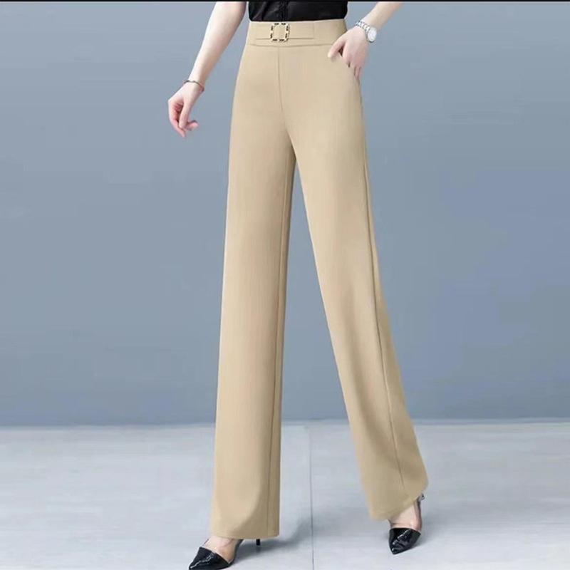 Women s Chiffon Shirt Pants 2026 Spring New Casual Set S хаки