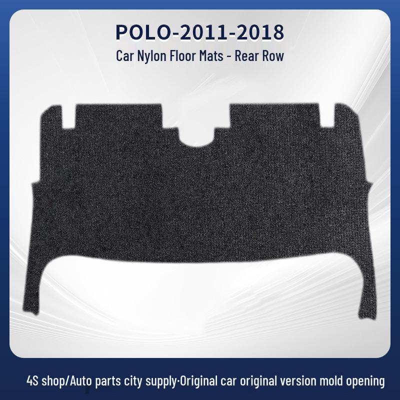 SAIC Volkswagen Polo 2011-2018 Czarne Nylonowe Odporne na Brud Dywaniki Samochodowe i Bagażnika