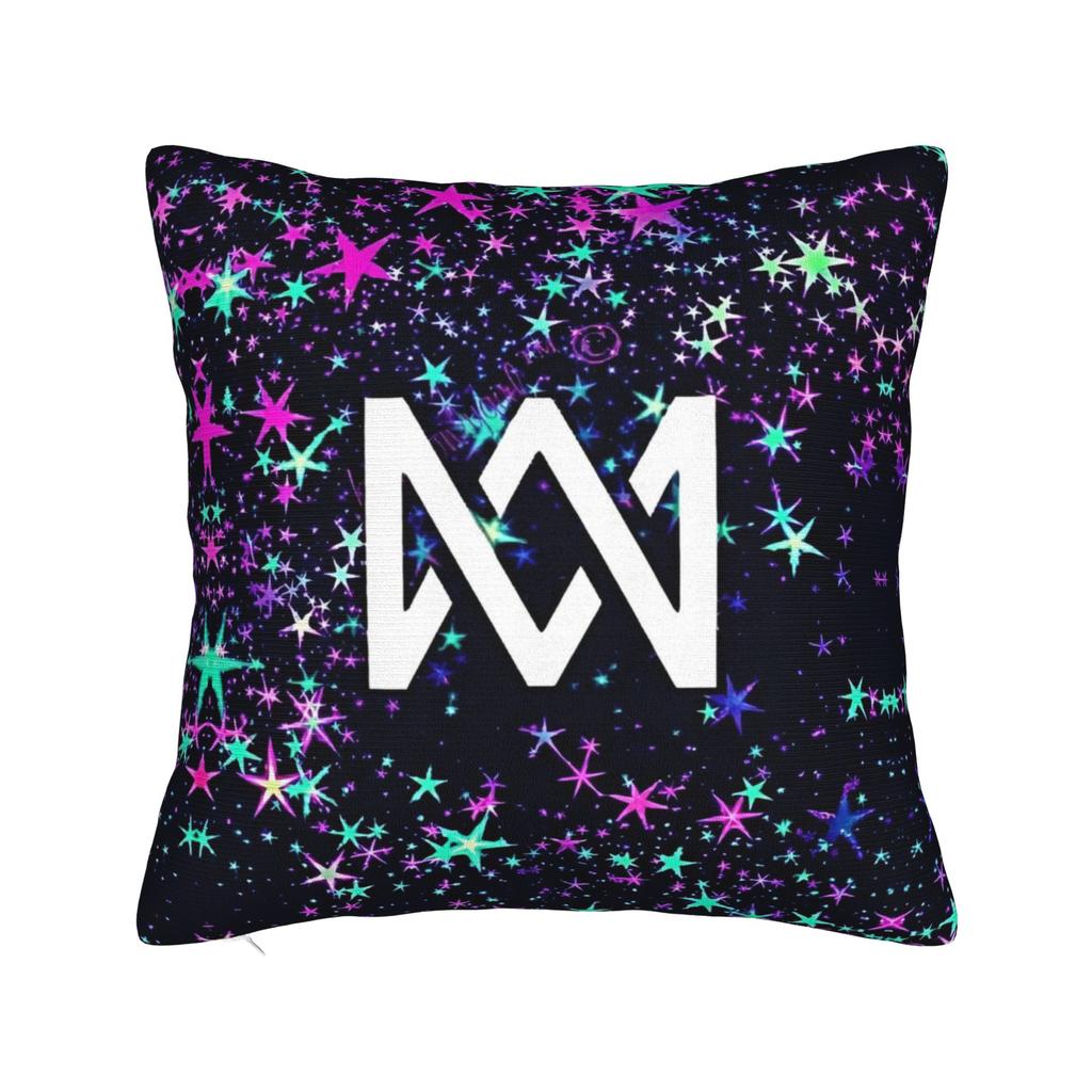 Marcus And Martinus MM Square Pillow Cases  Cushion Covers Funny Zipper Decorative Pillowcase for Home 4040cm