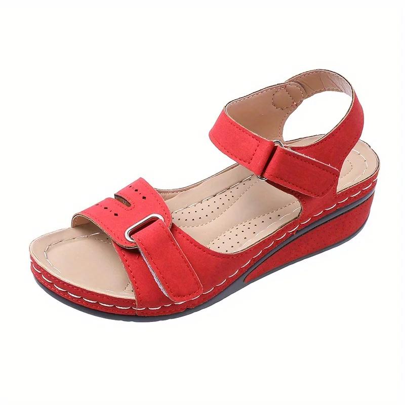 Comfortable Women's Wedge Sandals with Arch Support and Anti-Skid Soles