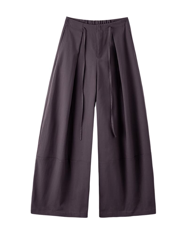 MTUIOY Cargo Casual and Stylish for Loose with Perfect for Plus Sizes Women's Wide-Leg Pants, Fall/Winter, Fit, Flattering, Pockets, Commuting, -