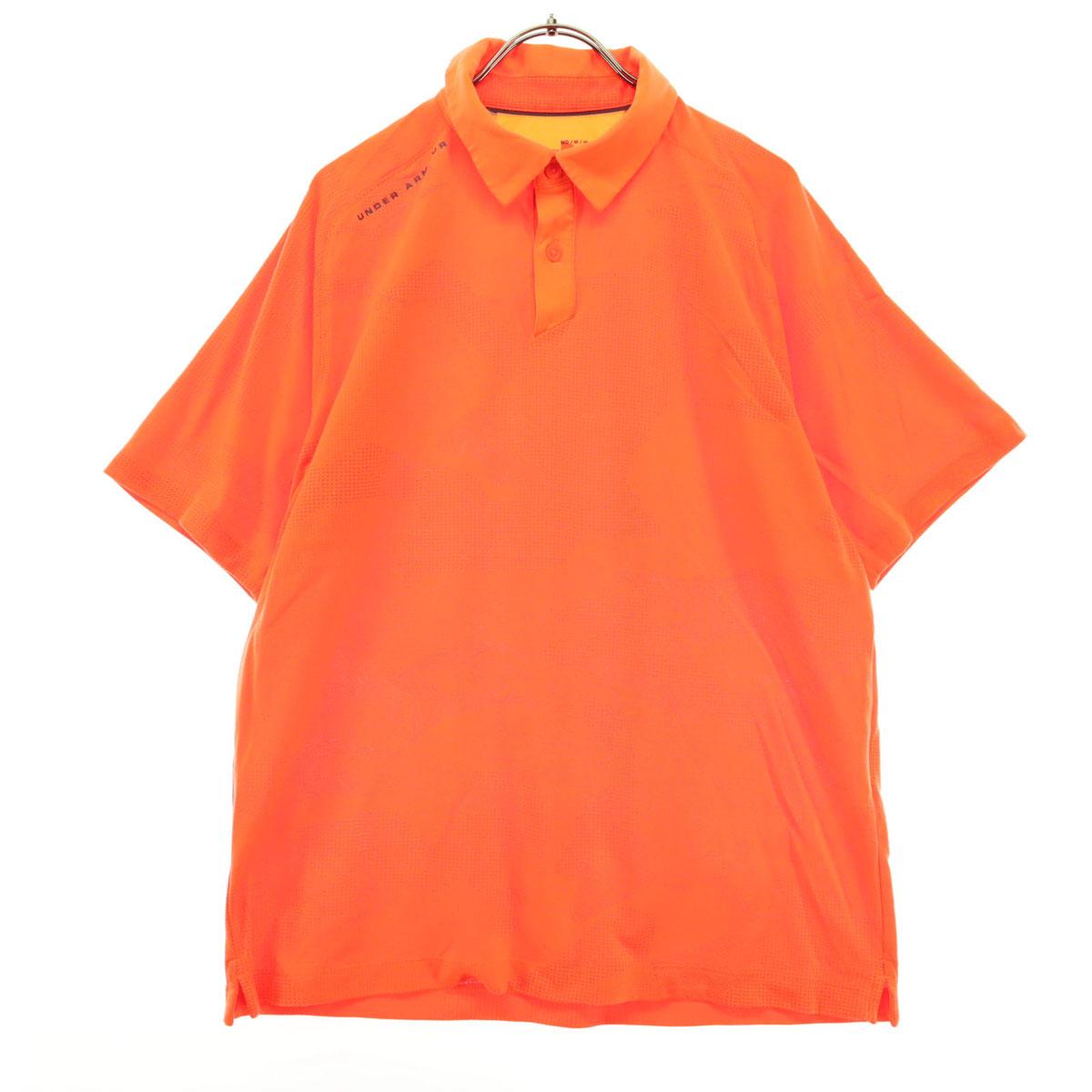 

Beauty products UNDER ARMOUR training Short sleeve Polo shirt M Orange Men s Used