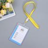 A7 Waterproof PVC ID Badge Holder - Transparent Custom Exhibition/Student Pass Card Sleeve