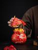Exquisite Large Ceramic Tea Can with 'Hundred Blessings' Gourd Design: Moisture-proof, Ideal Gift for Elders, Weddings & Business Celebrations