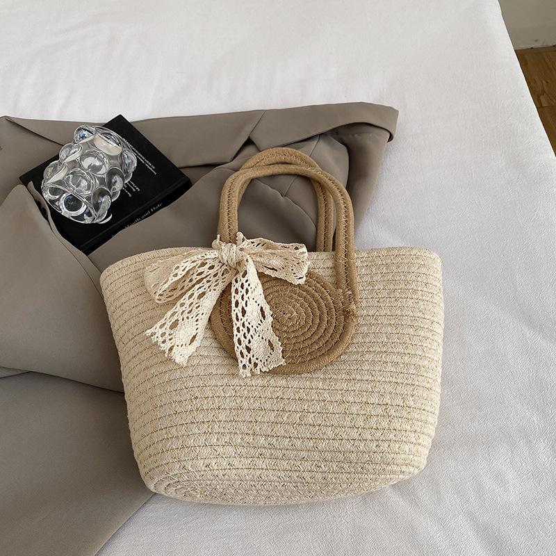 Woven Large-capacity Fashion Casual Bag 2025 Spring New Foreign Style Shoulder Underarm Bag Straw Woven Tote Bag Women's Bag