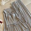 Women's Four-Piece Camisole Pajama Set with Built-in Bra, All-Season Modal Sleepwear