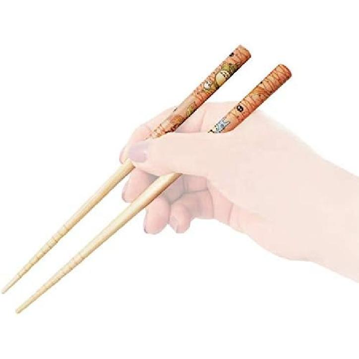 Spirited Away Bamboo Chopstick 2pcs Set -Anti-Slip Grip for Ease of Use - Authentic Japanese Design - Lightweight, Durable and Convenient