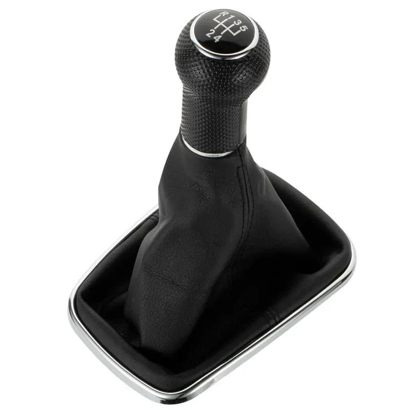 For Volkswagen Vw Golf 2 3 4 Cabrio Polo 6N1 6N2 Passat 35I Car 5 Speed Gear Shift Knob Lever Gaiter Boot Leather Cover