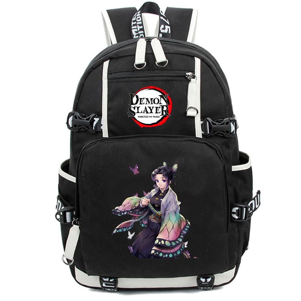 Anime Cartoon Demon Slayer Bedruckter Rucksack Große Kapazität Schultasche Laptop Unisex Studenten Schultasche Reise Outdoor Tasche