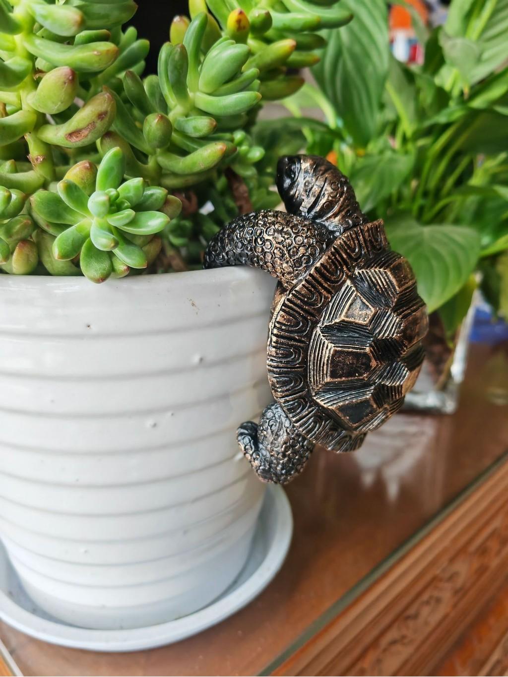 

Причудливая морская черепаха, смола, подвесное кашпо, скульптура для уникального декора сада и двора