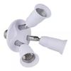 3 in 1 E27 Light Bulb Socket Adapter 85-265V E27 Splitter Socket Adapter  Home Office Lighting