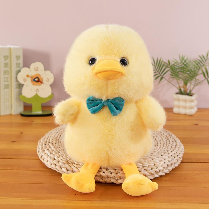 Tie Bow Cute Cartoon Duck Animal Plush Toy For Children And Collectors Toy