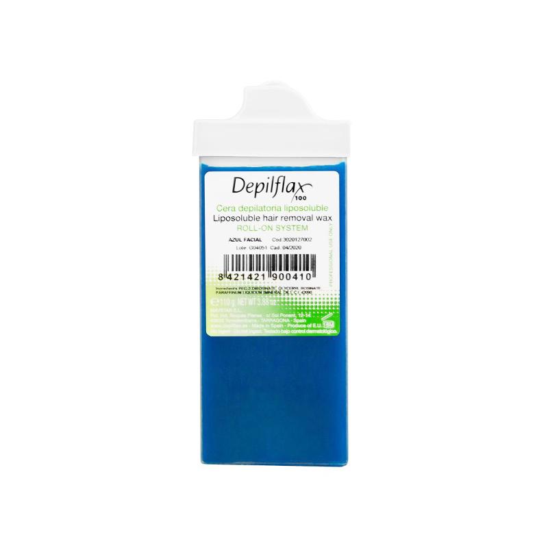 DEPILFLAX WACHS ZUR GESICHTSENTHAARUNG ROLL-ON AZULEN 110g