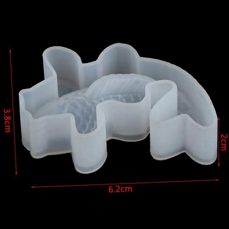 3D Lucky Koi Fish Shaped Transparent Silicone Mold DIY Resin Casting Art Jewelry Making Craft Epoxy Crafts Pendant Making Tools